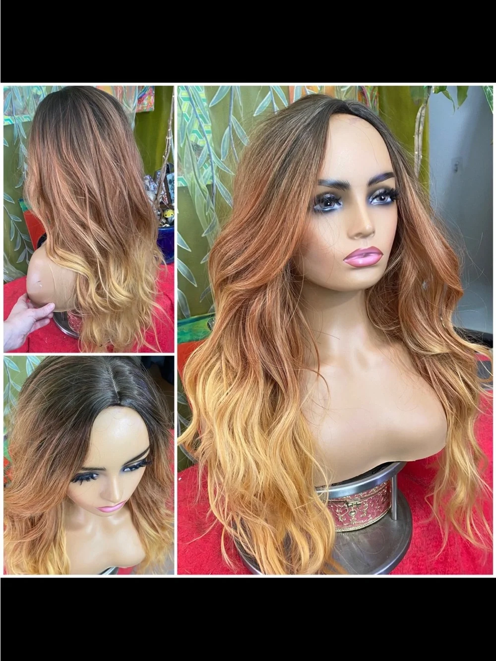 LAST ONEOmbre ginger golden Wig